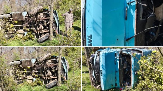 'Ten Security Personnel Injured as CRPF Vehicle Falls into Gorge in Central Kashmir's Budgam'